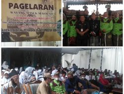 Melestarikan Budaya daerah seni wayang di gelar di Korwil Distrik Sidareja