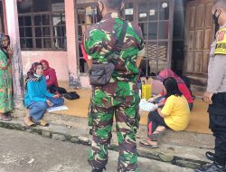 Bhabinkamtibmas Bersama Babinsa Monitoring Percepatan Vaksinasi