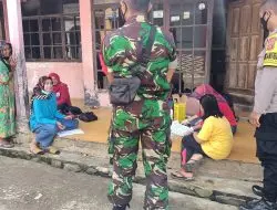 Bhabinkamtibmas Bersama Babinsa Monitoring Percepatan Vaksinasi