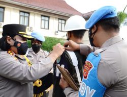 Polres Banjar Melaksanakan Apel Gelar Pasukan Operasi Keselamatan Lodaya Tahun 2022