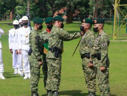 Komandan Brigade Infanteri Raider 13/Galuh Pimpin Sertijab Danyonif Raider 321/Galuh Taruna