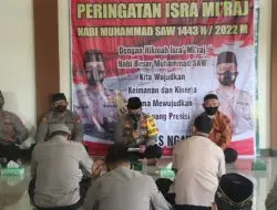 Kapolres Ngawi Hadiri Peringatan Isra Mi’raj Nabi Muhammad SAW