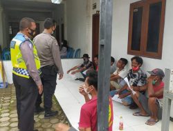 Putus Penularan Virus Covid-19, Polsek Kadipaten Sampaikan Himbauan Kamtibmas