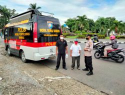Kanit Bintipsos Polres Majalengka Laksanakan Penyuluhan Dan Himbauan Prokes Dimasa PPKM