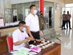 Pastikan Bebas dari Narkoba, Polres Majalengka Gelar Tes Urine Pada Sejumlah Kades Se Kecamatan Palasah
