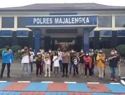Wakapolres Majalengka Lepas Kontingen Karate Kejurda Kapolda Cup 2022
