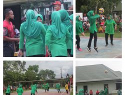 Jelang HUT Persit Ke 76, Persit KCK Cabang LIII Yonarmed 3/105, adakan Pekan Olahraga Bersama