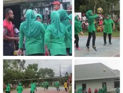 Jelang HUT Persit Ke 76, Persit KCK Cabang LIII Yonarmed 3/105, adakan Pekan Olahraga Bersama