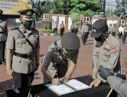 Polres Karawang Gelar Sertijab Wakapolres, Kasat Reskrim dan Kapolsek Klari