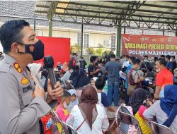 Polres Majalengka Tingkatkan Vaksinasi Booster Akhir Pekan Menuju Ramadhan Yang Aman dan Nyaman