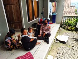 Kanit Binmas Polsek Cingambul Monitoring Giat Vaksin Covid -19