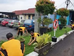 Cegah Covid-19 dan DBD, Rutinitas Polres Majalengka Budayakan Jumat Bersih