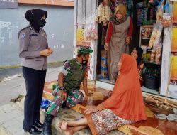 Polwan Bhabinkamtibmas Bersinergi Dengan Babinsa Blusukan Terus Kebut Upaya Percepatan Vaksinasi