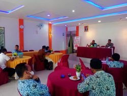 Kanit Binmas Polsek Maja Laksanakan Rapat Koordinasi Dan Strategi Percepatan Vaksinasi
