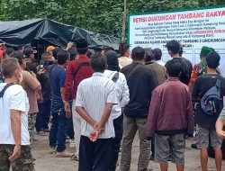 Masyarakat 3 Lingkungan Mendukung Tambang Raya di Kolong Jalan Laut Kampung Pasir