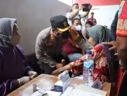 Vaksin Presisi Serentak Kembali Digelar, Kapolres Majalengka Tinjau Langsung Pelaksanaan Vaksinasi Di Gor Desa Bongas Wetan