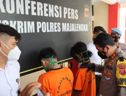 Sat Reskrim Polres Majalengka Ungkap Dua Pelaku Pengeroyokan Dengan Menggunakan Senjata Tajam
