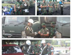 Subdenpom IV/2-1 Magelang Periksa Kelengkapan Dokumen Kendaraan Dinas Yonarmed 11 Kostrad