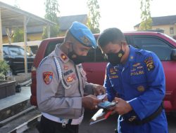 Tes Urine Mendadak Personel Ditpolairud Polda Sumsel.