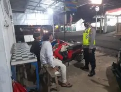 Cegah Gangguan Kamtibmas, Polsek Banjaran Tingkatkan Patroli Malam Hari, Serta himbau Warga Patuh Prokes