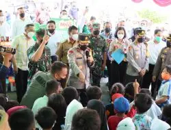 Kapolda Kalbar Tinjau Vaksinasi Massal Serentak Di Mapolres Ketapang