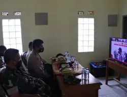 Kabag Ops Polres Majalengka Ikuti Vicon Vaksinasi Bersama Kabareskrim Polri