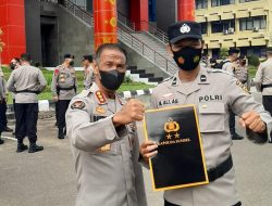 Aipda M.Aliudin ,SH dan Personel Polda Sumsel Mendapat Pin Emas dan Penghargaan Kapolda Sumsel