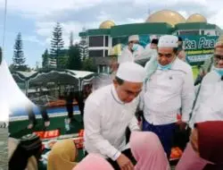 Bupati Tanbu Silaturahmi Dua Desa Karang Bintang, Santuni Anak Yatim