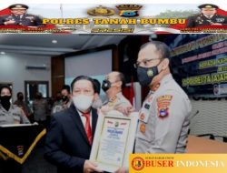 Polres Tanbu Terima Penghargaan Presisi Award dari Lemkapi di Mapolda Kalsel