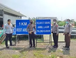 Jelang Operasi Ketupat 2022, Unit Kamsel Polres Majalengka Cek Sarana Prasarana Kesiapan Jalan Tol dan Arteri
