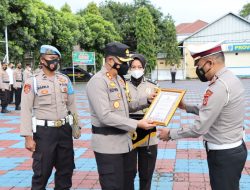 Upacara Korp Raport Kenaikan Pangkat Pengabdian Perwira Dan Pemberian Penghargaan Polres Majalengka