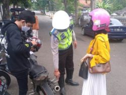 Agar Ibadah Puasa Dengan Nyaman, Satlantas Polres Majalengka Tindak Pengguna Knalpot Bising