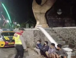 Polsek Purwaharja Sampaikan Imbauan Prokes dan Situasi Kamtibmas di Perbatasan Jabar-Jateng