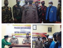 Deklarasi Ormas, LSM, kelompok masyarakat Bersama Jajaran Polsek Kecamatan Dayeuhluhur Kabupaten Cilacap.