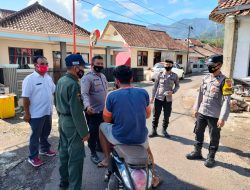 Tekan Angka Penularan Covid-19, Polsek Cingambul Laksanakan Penertiban Prokes