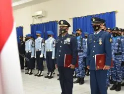 Lanud Raja Haji Fisabilillah Laksanakan Upacara HUT TNI Angkatan Udara Ke-76
