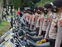 Polres Bangka Menggelar Apel Kesiagaan Pengamanan Dan Siaga Mako Terkait Kemungkinan Terjadinya Unjuk Rasa Unras