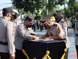 Kapolres Majalengka Pimpin Sertijab Kapolsek Cikijing, Kapolsek Sindangwangi, Kapolsek Cigasong dan Kapolsek Palasah