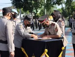 Kapolres Majalengka Pimpin Sertijab Kapolsek Cikijing, Kapolsek Sindangwangi, Kapolsek Cigasong dan Kapolsek Palasah