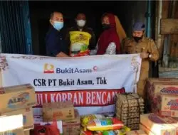 PT Bukit Asam Salurkan Bantuan  Kepada Warga 