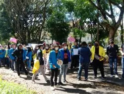 Mahasiswa Kota Pagar Alam Orasi di Kantor DPRD Untuk Menyampaikan Aspirasi
