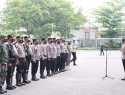 Kapolres Majalengka Pimpin Apel Kesiapan Pam Unras di Halaman Gedung DPRD Majalengka