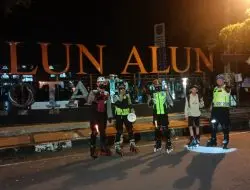 Tidak Hanya Jelang Buka Puasa, Tim Patroli Sepatu Roda Patroli Menjelang Sahur