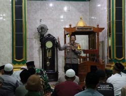 Perbanyak Amal Ibadah, Polres Majalengka Gelar Tarawih Keliling di Masjid Jami Baiturahman