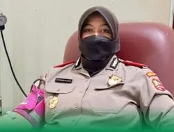 Peduli Sesama, Serdik Sespimmen Polri Ke-62 Rina Perwitasari Melakukan Donor Darah