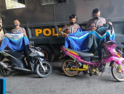 Ops Pekat Lodaya 2022, Personil Sat Samapta Amankan Dua Motor Bodong dan Barbuk Jaket XTC
