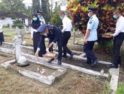 Rutan Kelas II B Boyolali melaksanakan Upacara Tabur Bunga di Makam Pahlawan Ratna Negara Boyolali