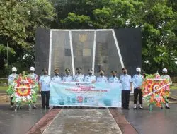Tabur Bunga HBP ke – 58 Lapas Klas IlB di TMP Kesuma Bangsa Kab.Muba