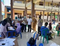 Polsek Pataruman Lakukan Monitoring Vaksin