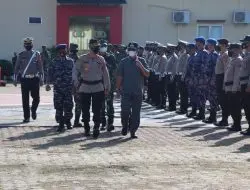 Polres Belitung Timur Melaksanakan Gelar Pasukan Operasi Ketupat Menumbing 2022
